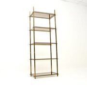 Vintage French Brass Etagere Display Cabinet