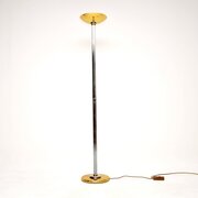 Vintage French Brass And Chrome Floor Lamp