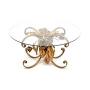 Vintage Gilt Metal Coffee Table by Hans Kogl