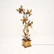 Vintage Gilt Metal Floor Lamp By Hans Kogl