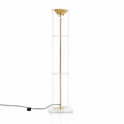 Vintage Italian Brass And Lucite Floor Lamp