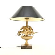 Vintage Italian Gilt Metal Table Lamp