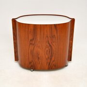 Vintage Italian Rosewood Drinks Cabinet By Tecno