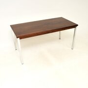 Vintage Midcentury Rosewood And Chrome Desk
