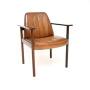 Vintage Rosewood and Leather Armchair / Desk Chair
