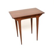 Vintage Solid Afromosia Side Table / Desk