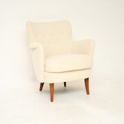 Vintage Swedish Armchair By Carl Malmsten