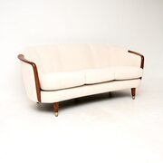 Vintage Swedish Mahogany Cocktail Sofa