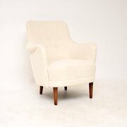 Vintage Swedish Samsas Armchair By Carl Malmsten