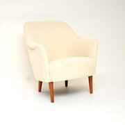 Vintage Swedish Samspel Armchair By Carl Malmsten