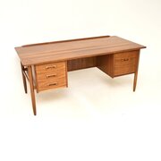 Vintage Swedish Walnut Desk By Goran Strand