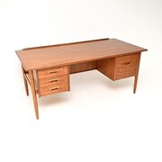 Vintage Swedish Walnut Desk By Goran Strand