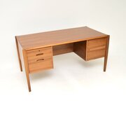 Vintage Walnut Executive Desk By Wilhelm Renz