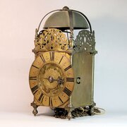 English Lantern With Verge Escapement & Alarm