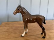 Lovely Vintage Beswick Glossy Brown Horse / Foal 