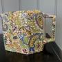 Rare Paisley Chintz Design Octagonal Art Deco Teapot 