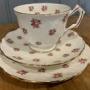 Antique Aynsley Pink Floral Trio - Cup and Saucer set