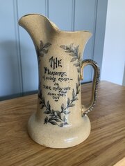 Royal Doulton Pitcher "The Pleasure Of Doing Good"