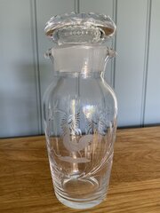 Stuart Crystal Acid Etched Cockerel Cocktail Shaker