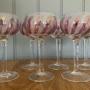 Set of Six Strawberries and Lace Champagne Coupes