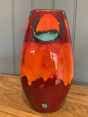 Hand Painted Poole Volcano Vase 26cms