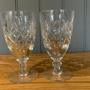 Royal Doulton Crystal Cut Wine Glasses 5ins