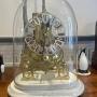 Brass Skeleton Single Fusee Clock