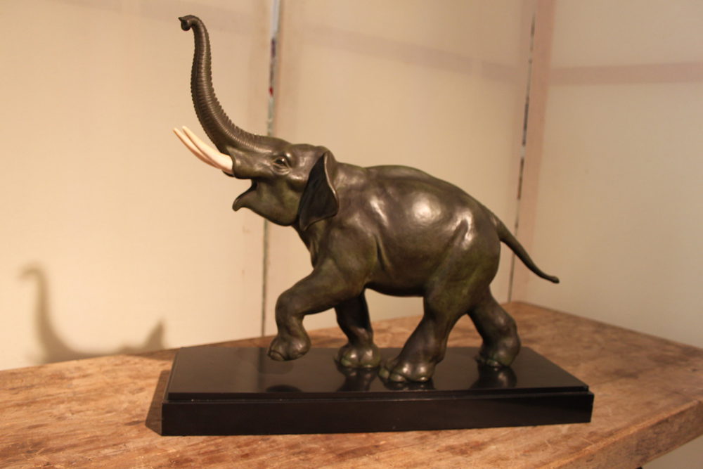 Antiques Atlas ART DECO BRONZE ELEPHANT
