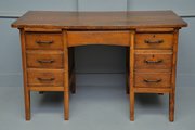 1930s Oak Pedestal Desk