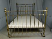 Fine Original Victorian All Brass King-Size Bed