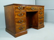  Charming Georgian Mahogany Pedestal Desk