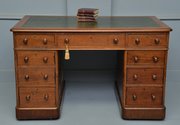 Victorian Mahogany Pedestal Desk