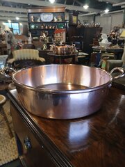 19th Century Two Handled Copper Pan