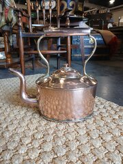  Unusual Large Scale Victorian Copper Kettle.