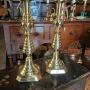 Brass Candlesticks Rare 19th Century Brass Candlesticks