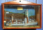 Diorama. Model Ship. HMS Wyvern 1921