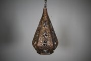 1920’s Large Glass & Copper Hanging Lantern