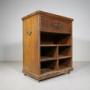 19th Century Antique Oak Cupboard on Wheels 