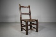 Early 19th C Antique Irish Sugan Fireside Chair