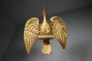 English Georgian Antique Carved Pine Gilt Phoenix