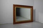 English Georgian Burr Maple Wood Antique Mirror