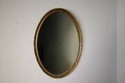 Georgian Antique Carved Pine & Gilt Oval Mirror