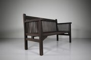 Heals 1930’s Antique Garden Bench Seat With Label
