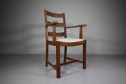 Heals Letchworth Antique Oak Dining Armchair 