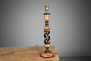 Kashmiri Tall Antique Table Lamp – Rewired