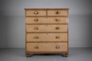 Painted Pine Early 19th C Antique Chest Of Drawers