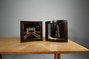 Pair 19th Century Antique Fairground Mirrors 