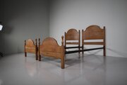 Pair Of Early Heals Edwardian Antique Single Beds 
