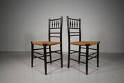 Pair Of William Morris Antique Sussex Chairs 
