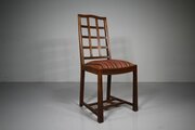Rare Heals of London 1920s Oak Lattice Back Chair